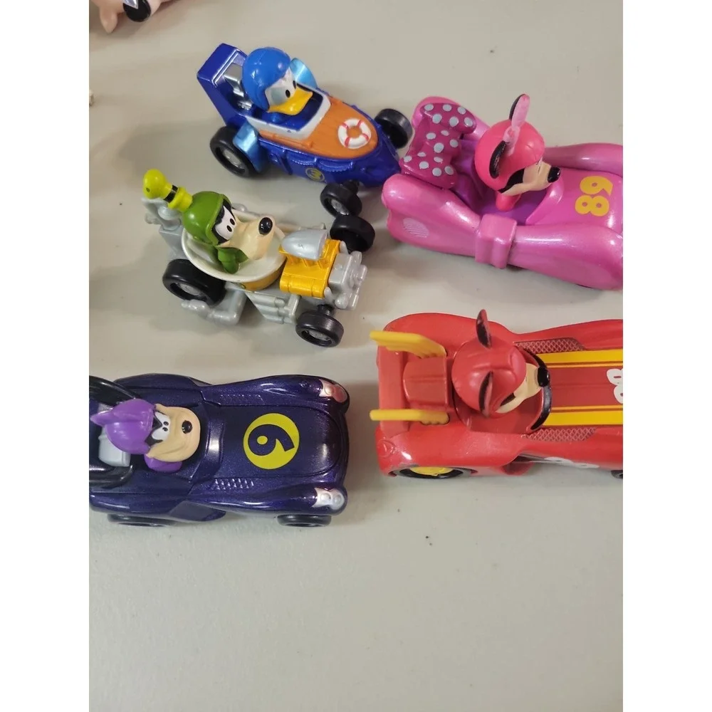 Disney Mickey Mouse Roadster Racers Hot Rod Lot 5pc Diecast Race Cars Mattel